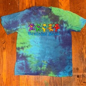 Tie-Dye Liquid Blue Greatful Dead T-Shirt